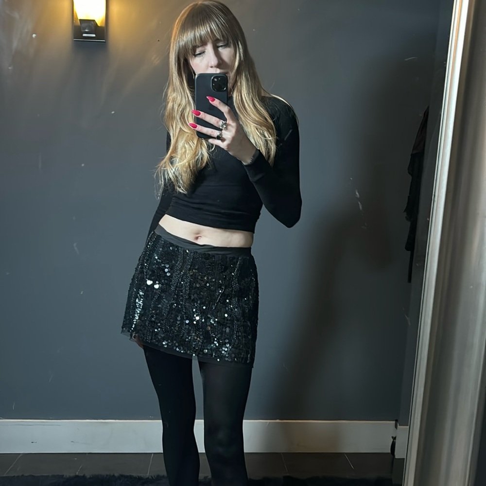 Gryphon sequin miniskirt